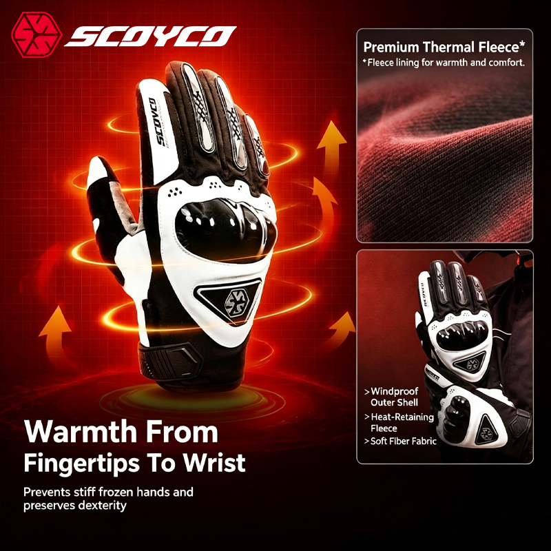 Scoyco Winter Motorcycle Glove - Work Glove Impact recension och pris